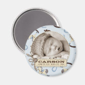 Schommelende Paard Jongen Magnet R (Voorkant / Achterkant)