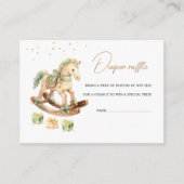 Schommelende Paard Luier Raffle Enclosure Informatiekaartje (Voorkant)