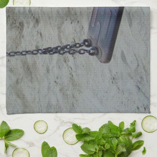 Schommeling bij Speelplaats, het Kinder Spel van Theedoek (Gevouwen)