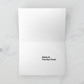 Schommeling in het Nieuwjaar Feestdagen Kaart (Binnen)