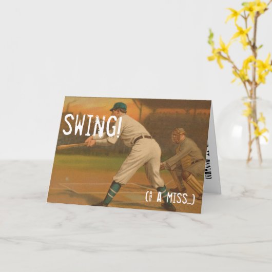 Schommeling! (& juffrouw…) kaart (Gele Bloem)