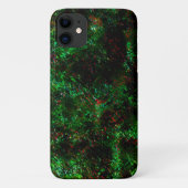 Schommeling van donkere vlekken op de toongroene e Case-Mate iPhone case (Achterkant)