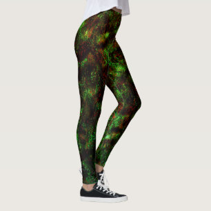 Schommeling van donkere vlekken op de toongroene e leggings