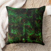 Schommeling van donkere vlekken op opzichtig groen kussen (Deken)