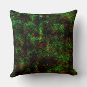 Schommeling van donkere vlekken op opzichtig groen kussen (Achterkant)