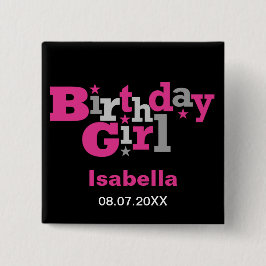 Schommelingen Type Birthday Girl Button