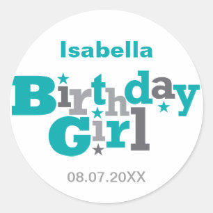 Schommelingen van het type Birthday Girl Sticker