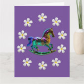 Schommelpaard8.5 x 11 Vouwkaart Kaart (Voorkant)