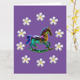 Schommelpaard8.5 x 11 Vouwkaart Kaart