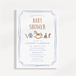 Schommelpaard Aquarel Speelgoed Baby Jongen Baby S Kaart