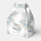  schommelpaard Pampas Baby Blauw Bloemen Bedankdoosjes (Achterkant)