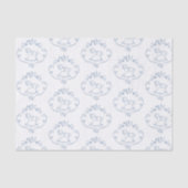  schommelpaard Toile de Jouy baby shower Tissuepapier (Voorkant)