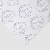  schommelpaard Toile de Jouy baby shower Tissuepapier (Detail)