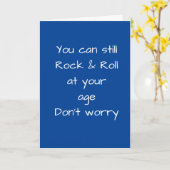 **SCHOMMELSTOEL** OUDERDOM HUMOR VERJAARDAG KAART (Gele Bloem)