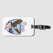 Schommen in de Sky logo Bagagelabel (Voorkant (horizontaal))