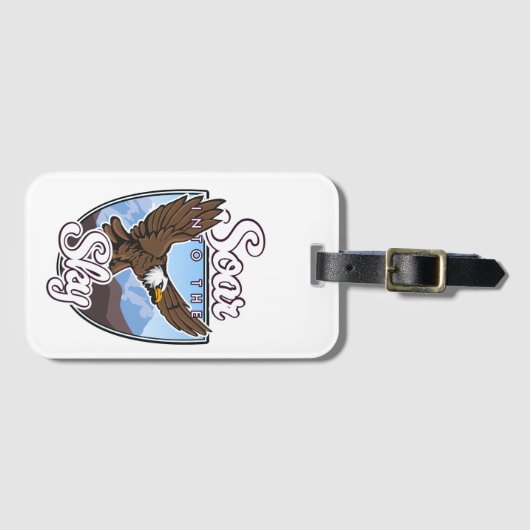 Schommen in de Sky logo Bagagelabel (Voorkant (horizontaal))