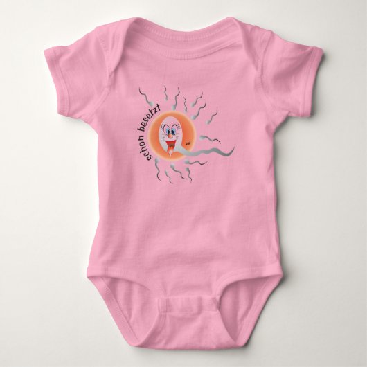 schon besetzt baby strampler romper (Voorkant)