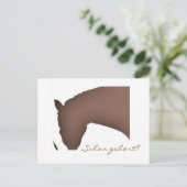 "Schon gehört?" (Postkarte) Briefkaart (Staand voorkant)