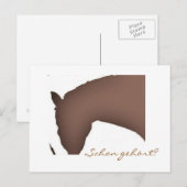 "Schon gehört?" (Postkarte) Briefkaart (Voorkant / Achterkant)