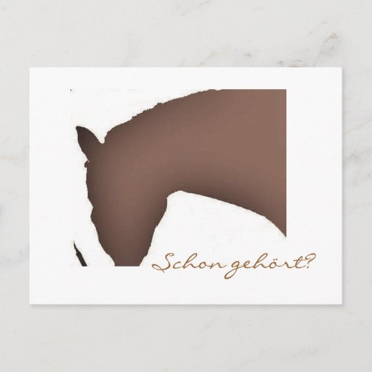 "Schon gehört?" (Postkarte) Briefkaart (Voorkant)