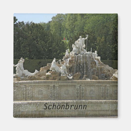Schönbrunn fontein magneet (Voorkant)