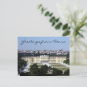 schönbrunn groetings briefkaart (Staand voorkant)