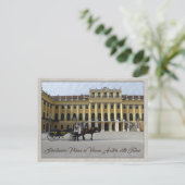 Schönbrunn Palace in Vienna, Austria with Fiaker Briefkaart (Staand voorkant)