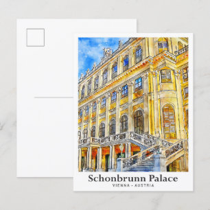 Schonbrunn Palace Vienna Oostenrijk Reizen Waterve Briefkaart