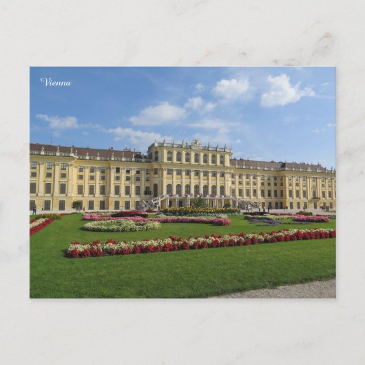 Schönbrunn Palace Wenen Briefkaart (Voorkant)