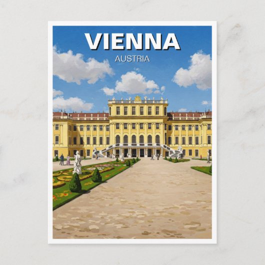 Schönbrunn Palace Wenen Oostenrijk Reizen Briefkaart (Voorkant)