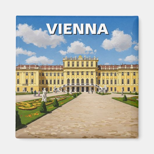 Schönbrunn Palace Wenen Oostenrijk Reizen Magneet (Voorkant)