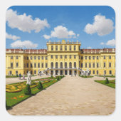 Schönbrunn Palace Wenen Oostenrijk Reizen Vierkante Sticker (Voorkant)