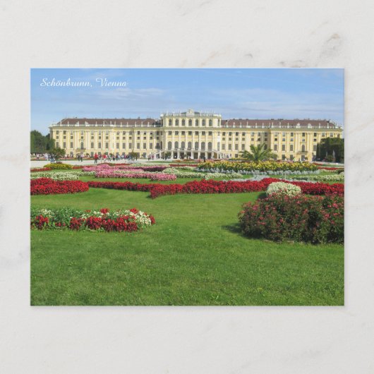 Schönbrunn, Wenen Briefkaart (Voorkant)