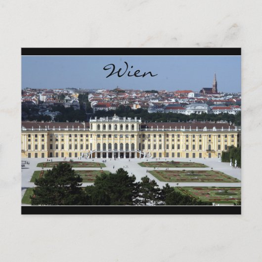 schönbrunn wien uitzicht briefkaart (Voorkant)