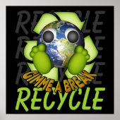 Schone aarde - Recyclen Poster (Voorkant)
