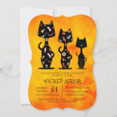 Schone affair Halloween Cat Thed Kaart (Voorkant)