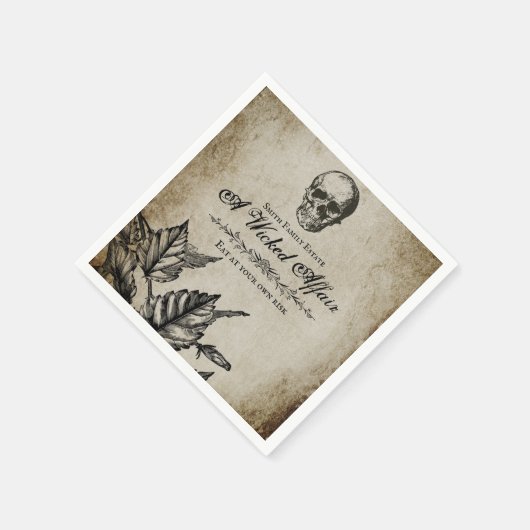 Schone affair Halloween - Papier Napkins Servet (Hoek)