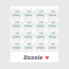 Schone Badkamer Badkuip Schoonmaak klusjes Planner Sticker