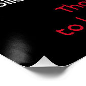 Schone badkamer dank u teken perfect poster (Hoek)