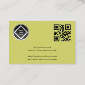 schöne Baumwipfel geschwungenen Äste grüne Blätter Visitekaartje (Achterkant)