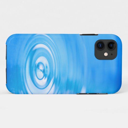Schone blauwe waterrimpels Case-Mate iPhone case (Achterkant (horizontaal))