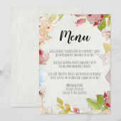 SCHONE BLOEMEN MENU KAART (Voorkant / Achterkant)