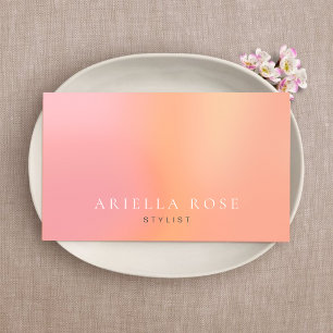 Schone Blush Roze Ombre Vrouwelijke Professioneel Visitekaartje