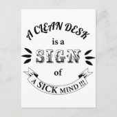 Schone bureau Funny Quottes Briefkaart (Voorkant)