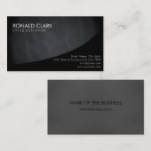 Schone Chalkboard Professional Black Elegant Visitekaartje (Voorkant / Achterkant)