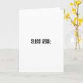 Schone Code Schone Geest Minimalistische Groet Kaart (Gele Bloem)