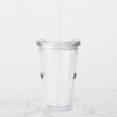 Schone Code Schone Geest Minimalistische Technisch Acryl Drinkbeker (Rechts)