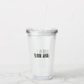 Schone Code Schone Geest Minimalistische Technisch Acryl Drinkbeker (Achterkant)