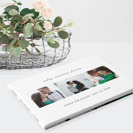 Schone collage EDITABLE COLOR Weddenschap Gastenboek