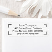 Schone & duidelijke adresinformatie etiket (Insitu)